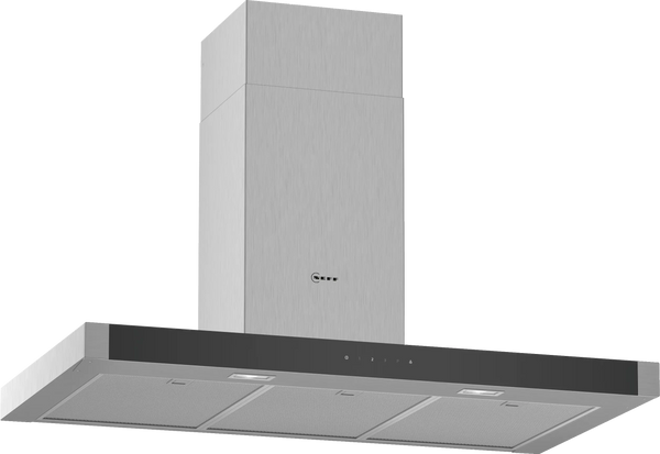 NEFF N 50 90cm wall-mounted chimney cooker hood in Stainless Steel