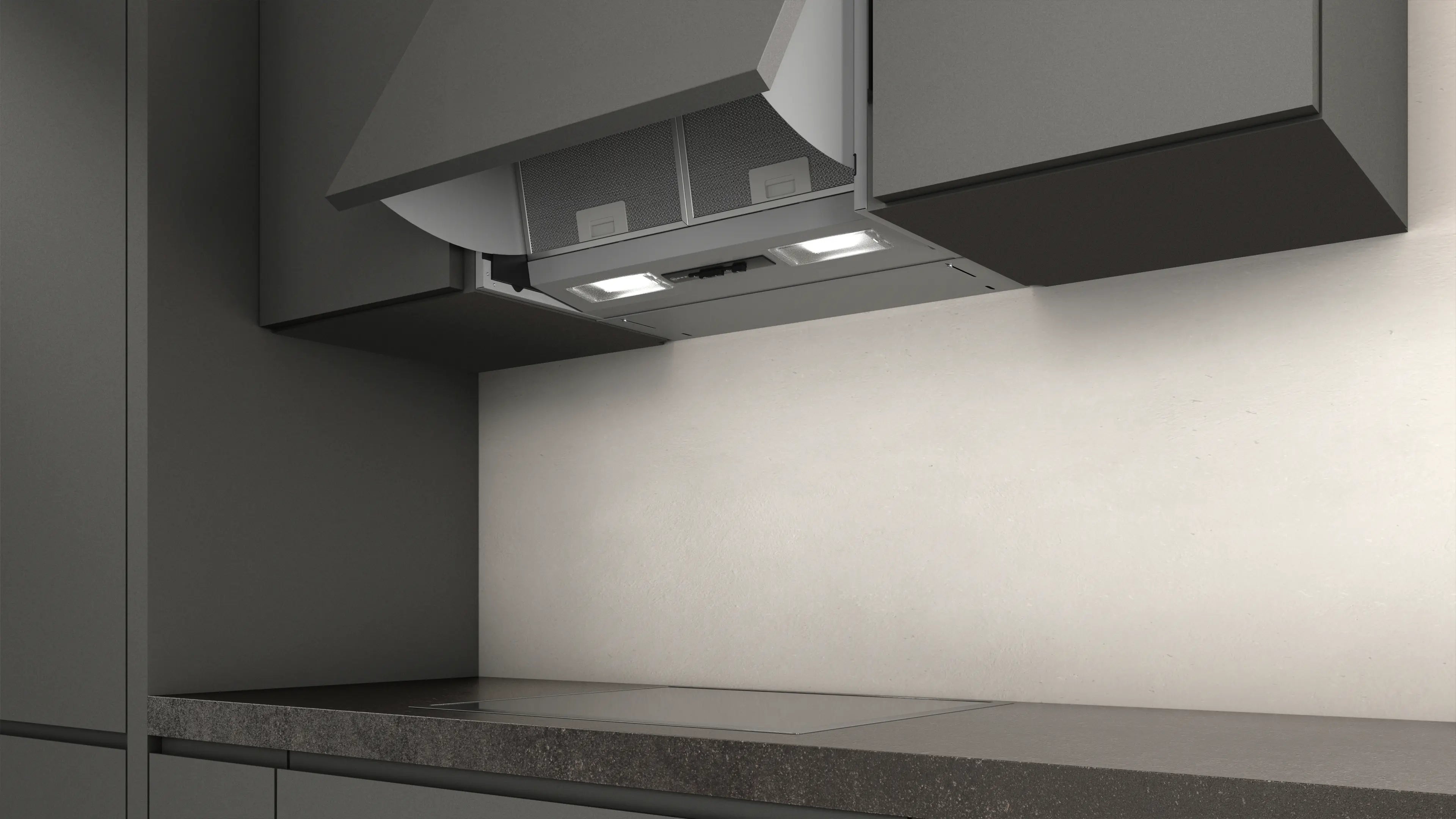 NEFF D61MAC1X0B N30 60cm integrated cooker hood in Silver