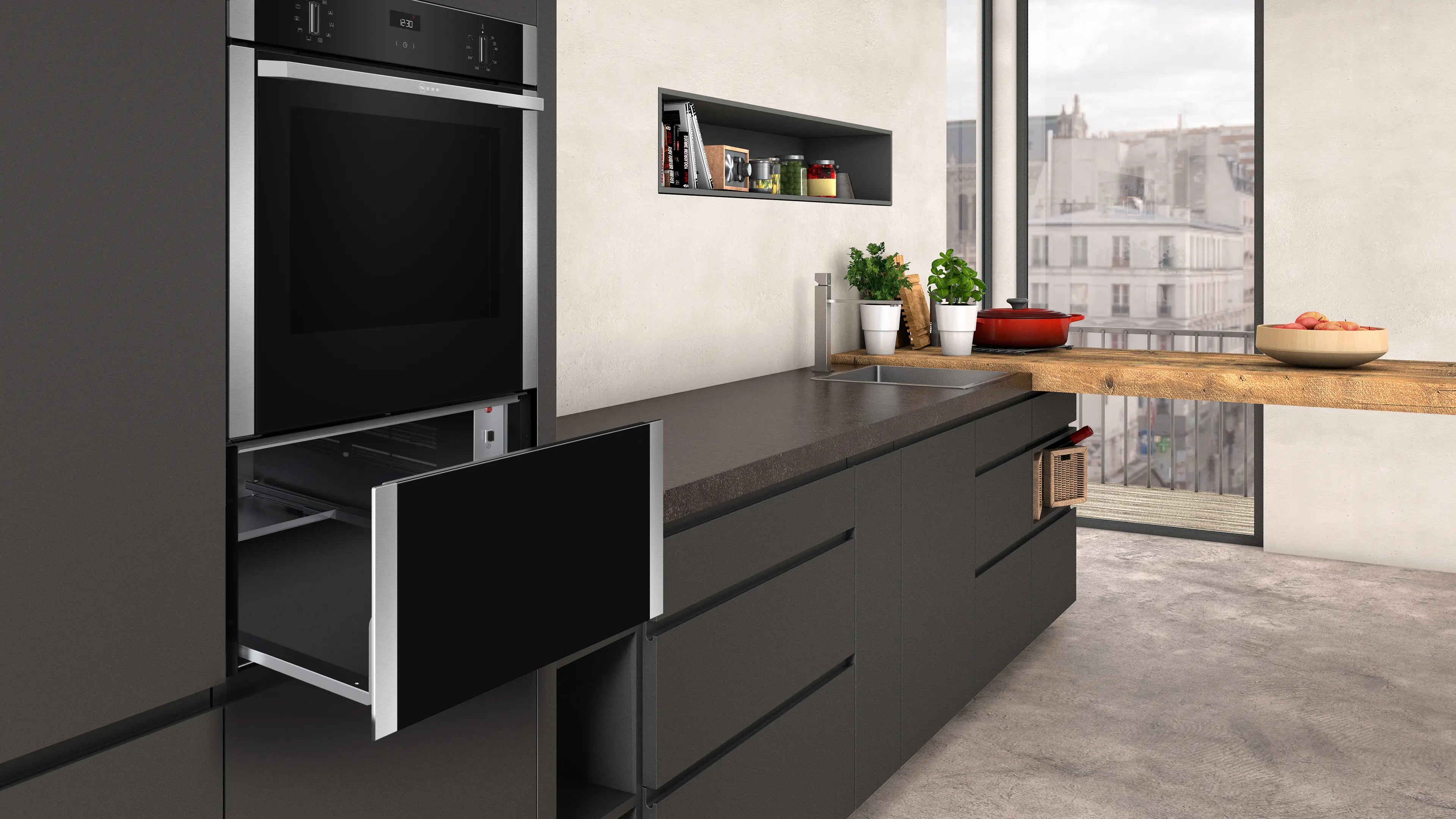 NEFF N 50 N1AHA02N0B Built-In Warming Drawer in Stainless Steel
