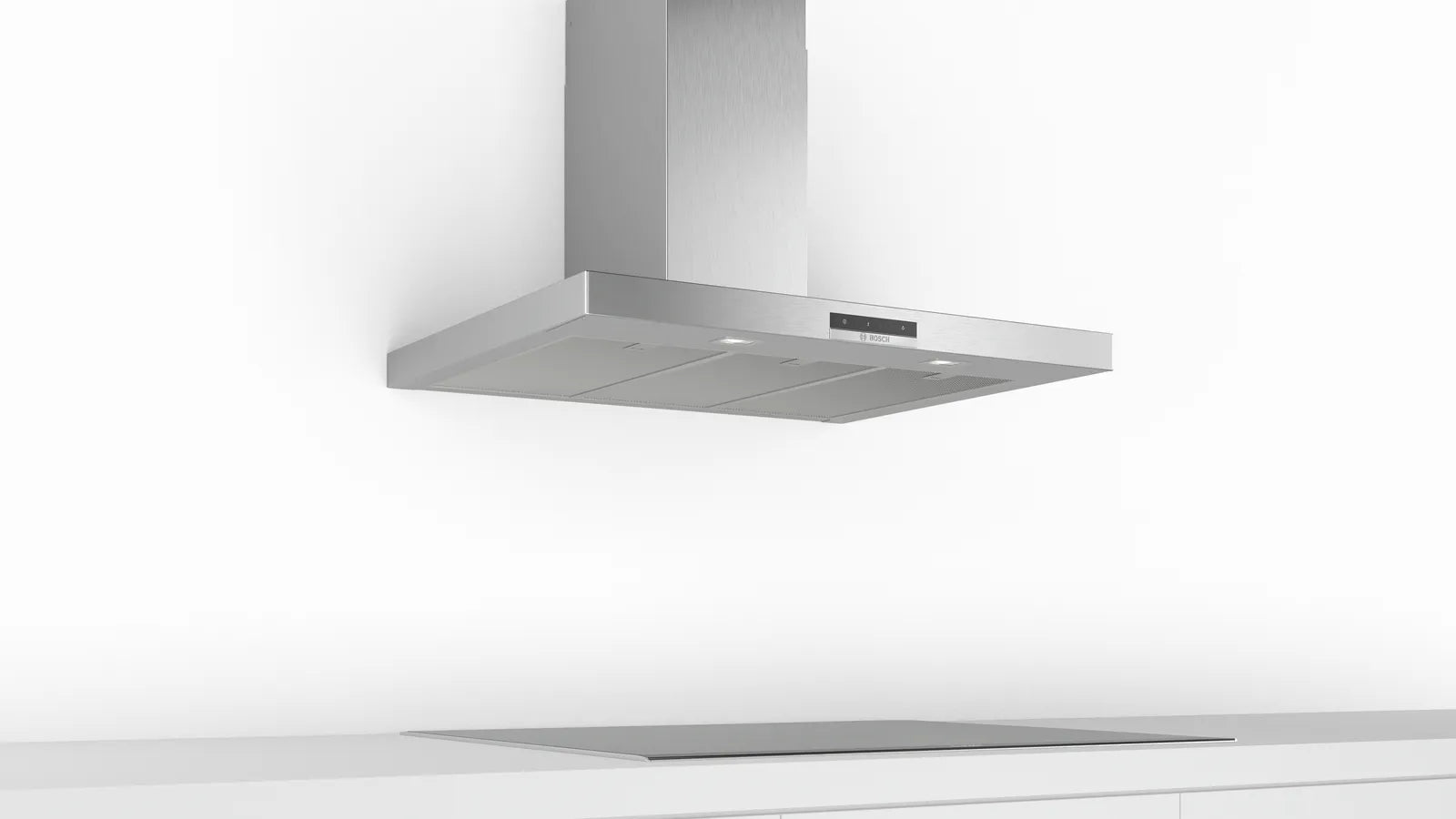 Bosch DWB96DM50B Series 4 90cm wall-mounted cooker hood in Stainless Steel
