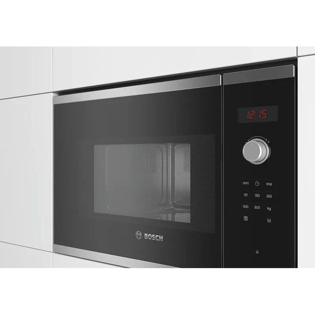 Bosch 20L Integrated Stainless Steel Microwave | BFL523MS0B Bosch Microwave Euronics Ireland