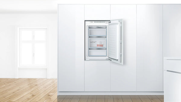 Bosch GIV21AFE0 Series 4 built-in under counter freezer with three drawers