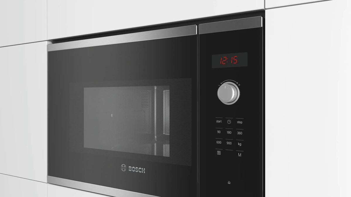Bosch BFL553MS0B Series 4 built-in 25 litre solo microwave in Stainless Steel