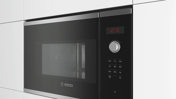 Bosch BFL553MS0B Series 4 built-in 25 litre solo microwave in Stainless Steel