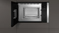NEFF N50 HLAWD23N0B built-in microwave oven in Black with stainless steel door trim