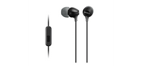 Sony MDR-EX15AP Wired In-Ear Earphones with Microphone - Black - official product image