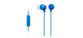 Sony MDR-EX15AP Wired In-Ear Earphones with Microphone - Blue - official product image