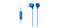 Sony MDR-EX15AP Wired In-Ear Earphones with Microphone - Blue - official product image