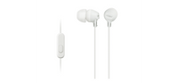 Sony MDR-EX15AP Wired In-Ear Earphones with Microphone - White - official product image