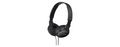 Sony MDR-ZX110 Wired On-Ear Headphones - Black - official product image