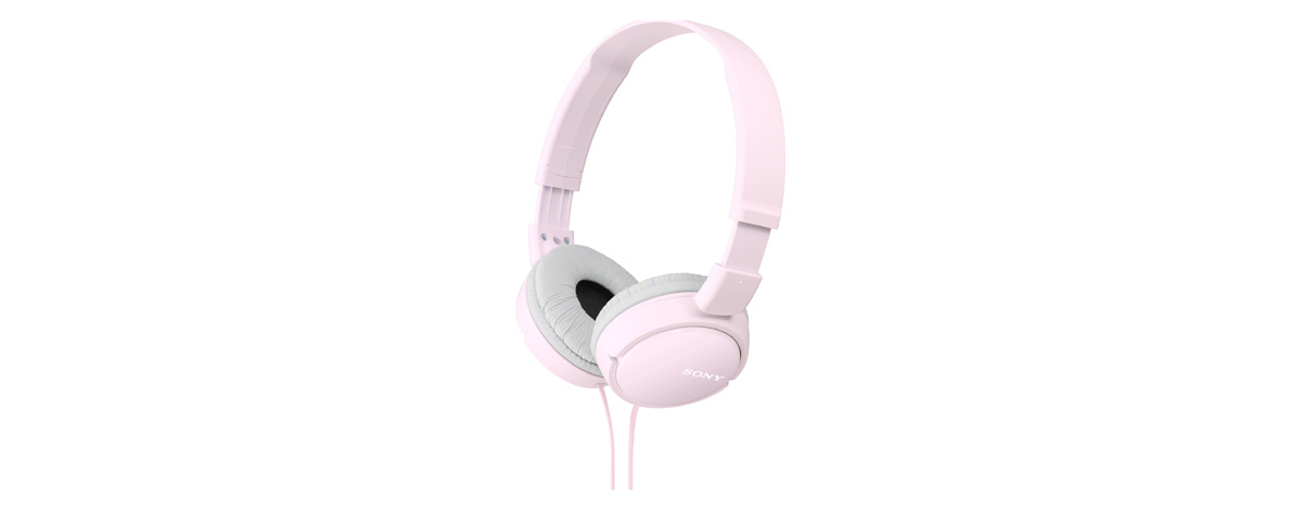 Sony MDR-ZX110 Wired On-Ear Headphones - Pink - official product image