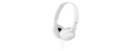 Sony MDR-ZX110 Wired On-Ear Headphones - White - official product image