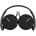 Sony MDR-ZX110 Wired On-Ear Headphones - Black - folded swivel design