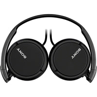 Sony MDR-ZX110 Wired On-Ear Headphones - Black - folded swivel design