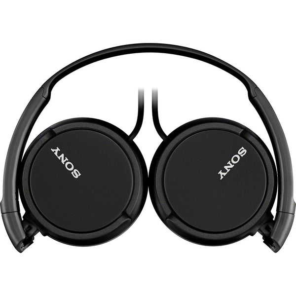 Sony MDR-ZX110 Wired On-Ear Headphones - Black - folded swivel design