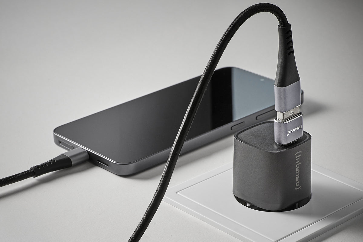 Intenso MIX480 USB Adapter Set, USB-C, USB-A & microUSB, 3 Pack - Grey - view 6