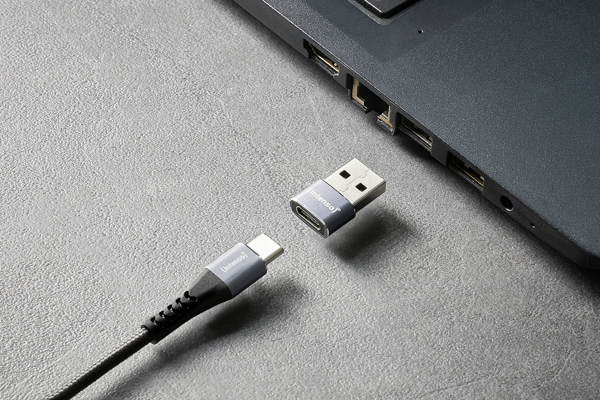 Intenso MIX480 USB Adapter Set, USB-C, USB-A & microUSB, 3 Pack - Grey - view 7