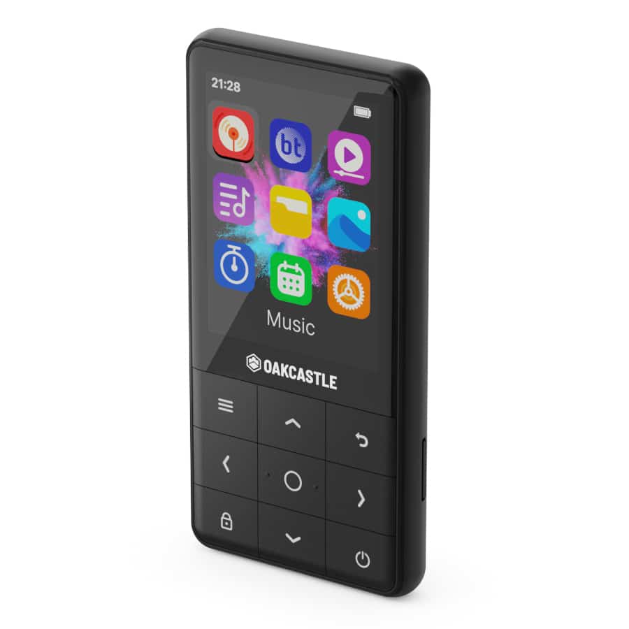 Oakcastle MP300 16GB Bluetooth MP3 Player, Black - official product image