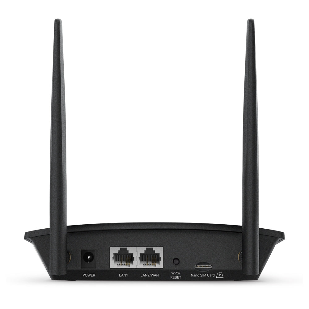 TP-Link TL-MR100 — rear view showing ports