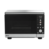 Ninja CRISPi microwave, air fryer and oven in Silver — front view