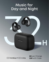 soundcore AeroClip Open-Ear Earbuds, Black - official product image