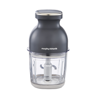 Morphy Richards 3-in-1 Mini Chopper Food Processor Rechargeable 800ml Black & Glass product image
