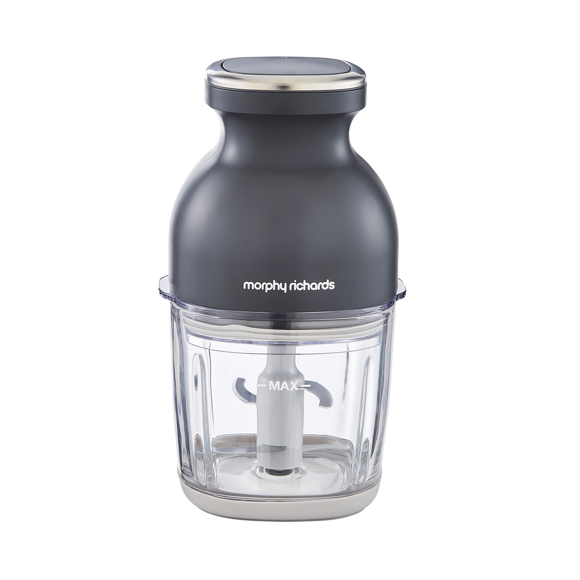 Morphy Richards 3-in-1 Mini Chopper Food Processor Rechargeable 800ml Black & Glass product image