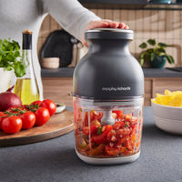 Morphy Richards 3-in-1 Mini Chopper Food Processor Rechargeable 800ml Black & Glass product image