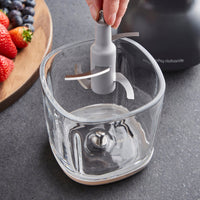 Morphy Richards 3-in-1 Mini Chopper Food Processor Rechargeable 800ml Black & Glass product image