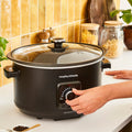 Morphy Richards Slow Cooker Easy Time 6.5L Black product image