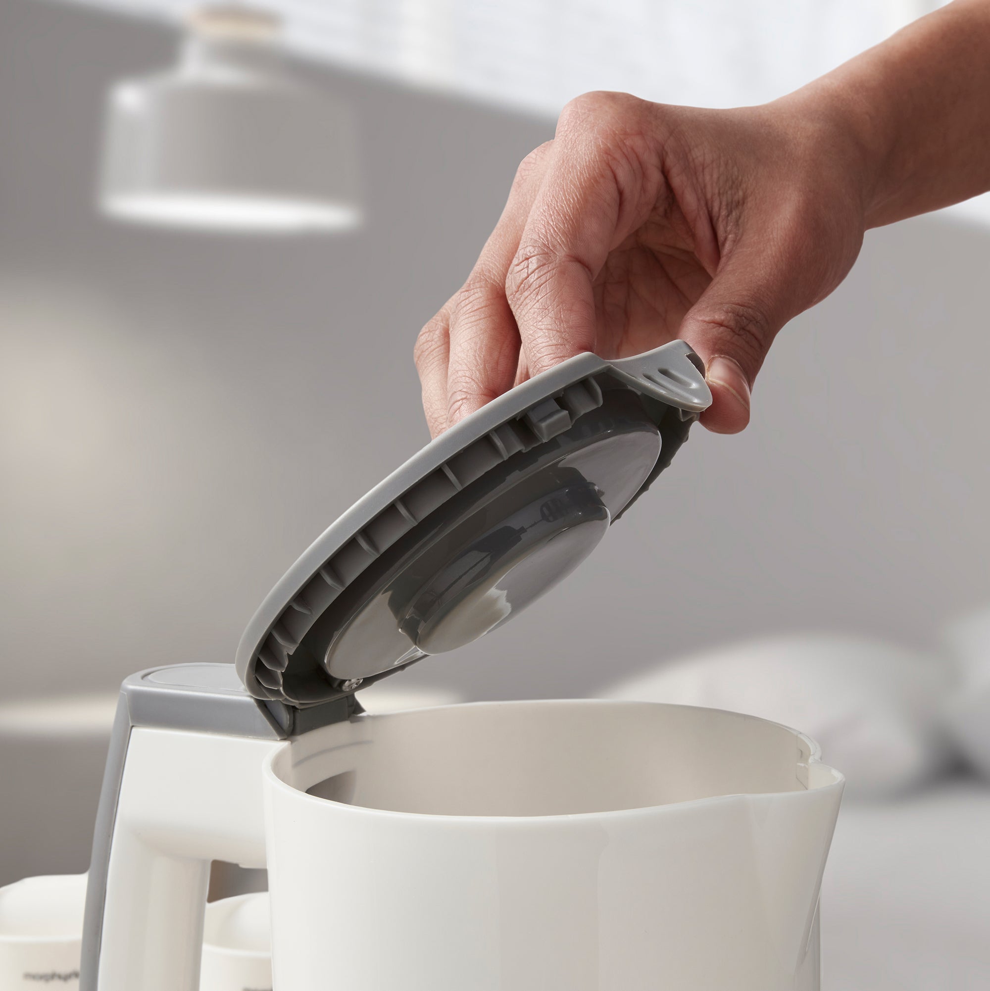 Morphy Richards Compact Travel Kettle 0.5L White & Grey product image