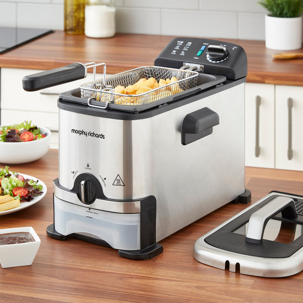 Morphy Richards FilterPro Deep Fryer 3L Stainless Steel product image