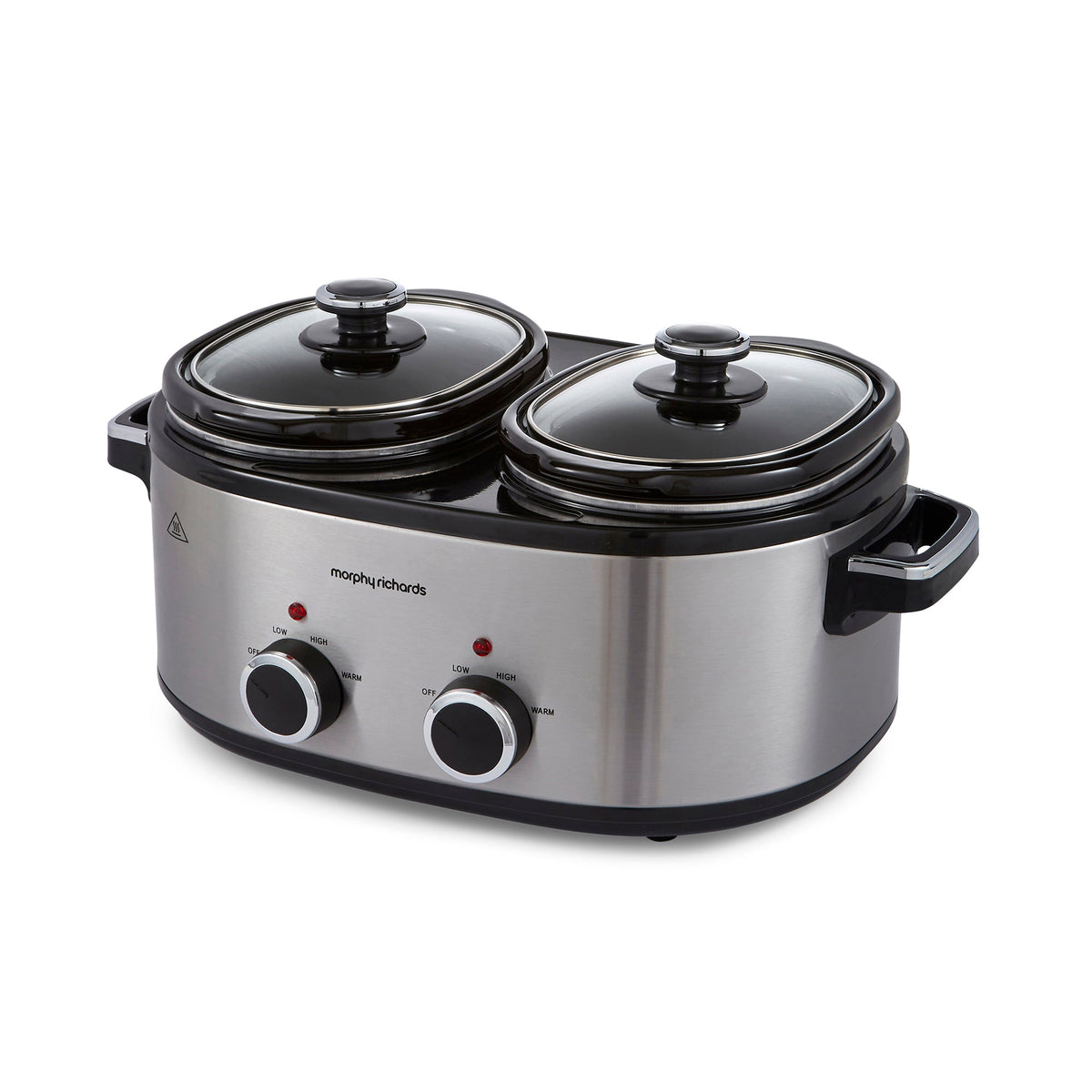 Morphy Richards Slow Cooker DuoServe 3.8L Brushed Stainless Steel product image