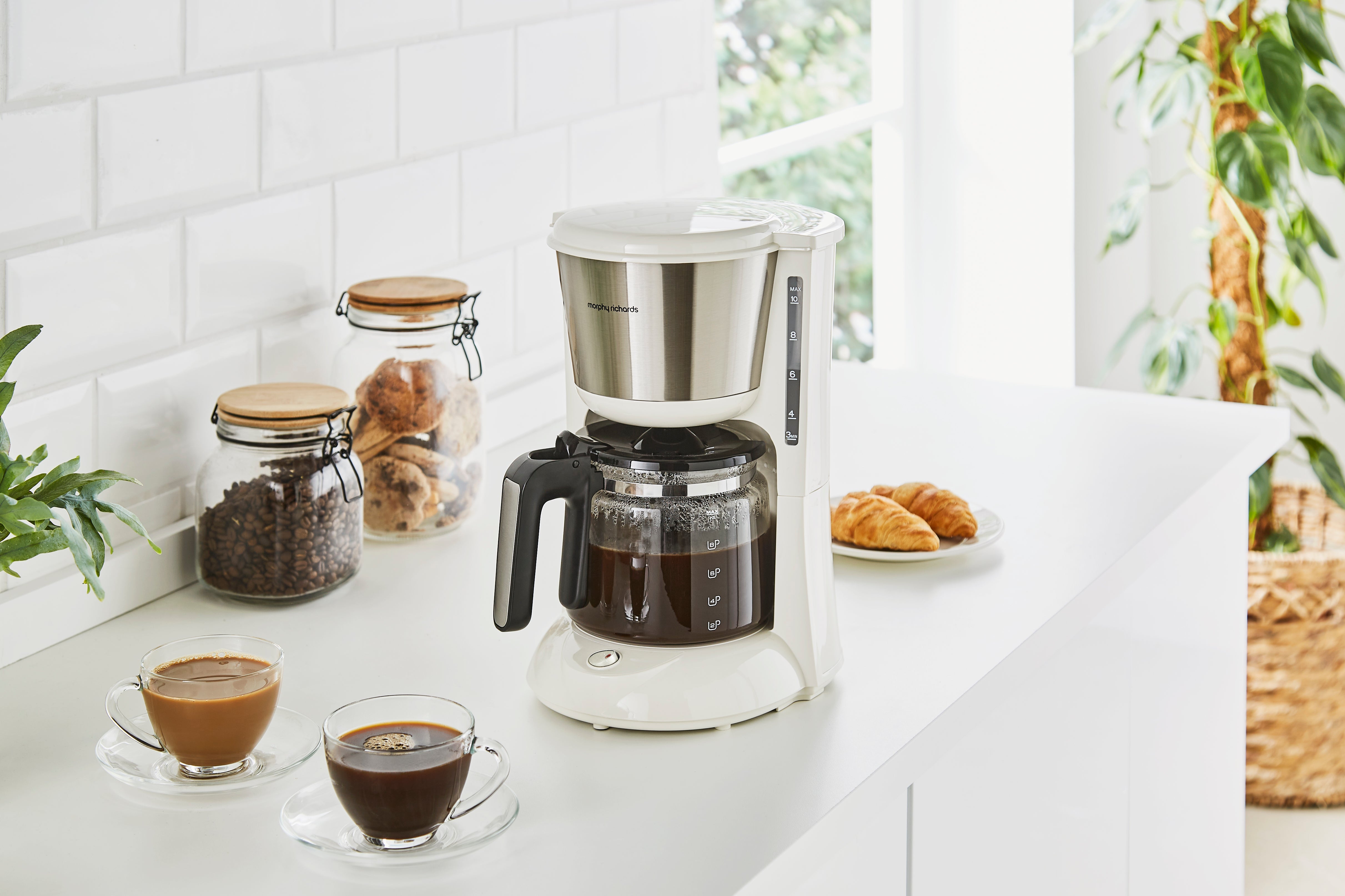 Morphy Richards Equip Coffee Machine Filter 1.2L Cream product image