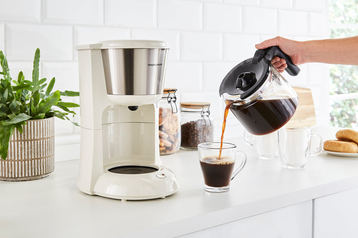 Morphy Richards Equip Coffee Machine Filter 1.2L Cream product image