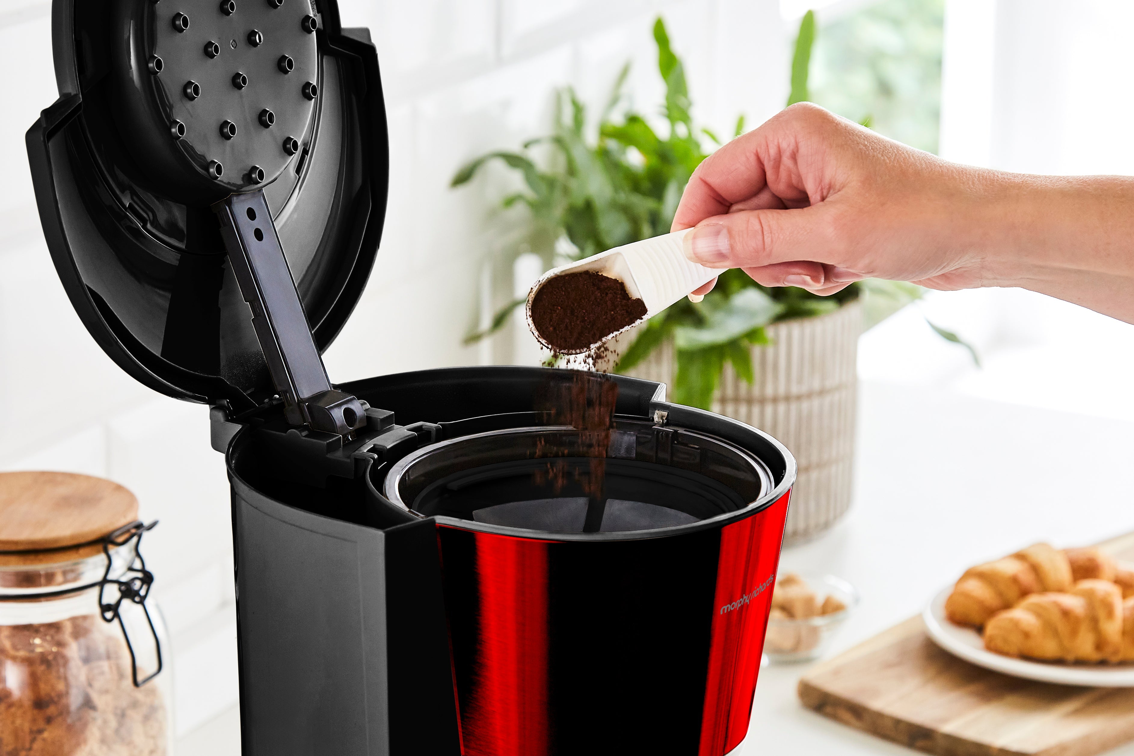 Morphy Richards Equip Coffee Machine Filter 1.2L Red product image