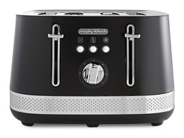 Morphy Richards Illumination Toaster 4-Slice Matt Black | 248020
