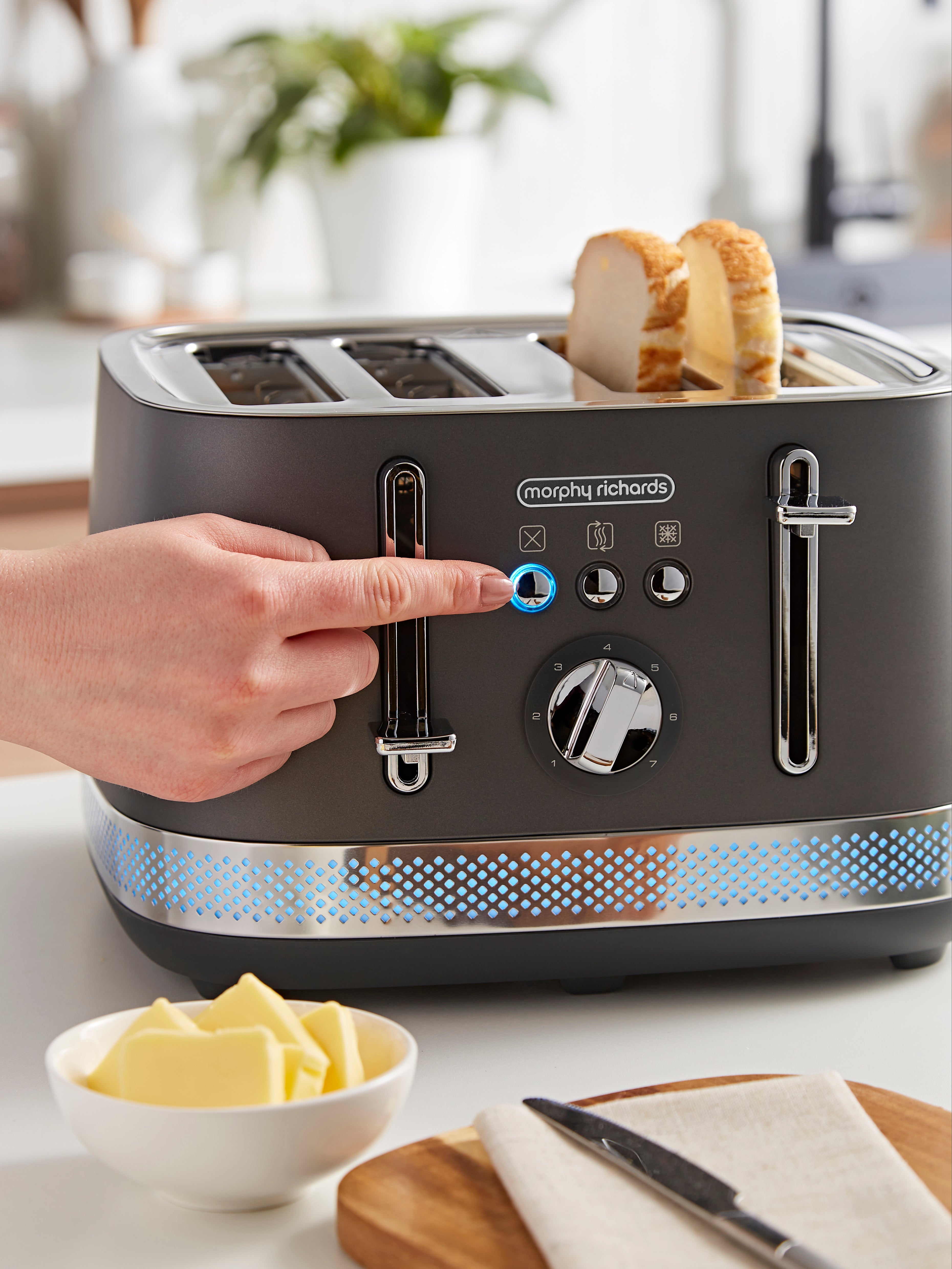 Morphy Richards Illumination Toaster 4-Slice Titanium product image