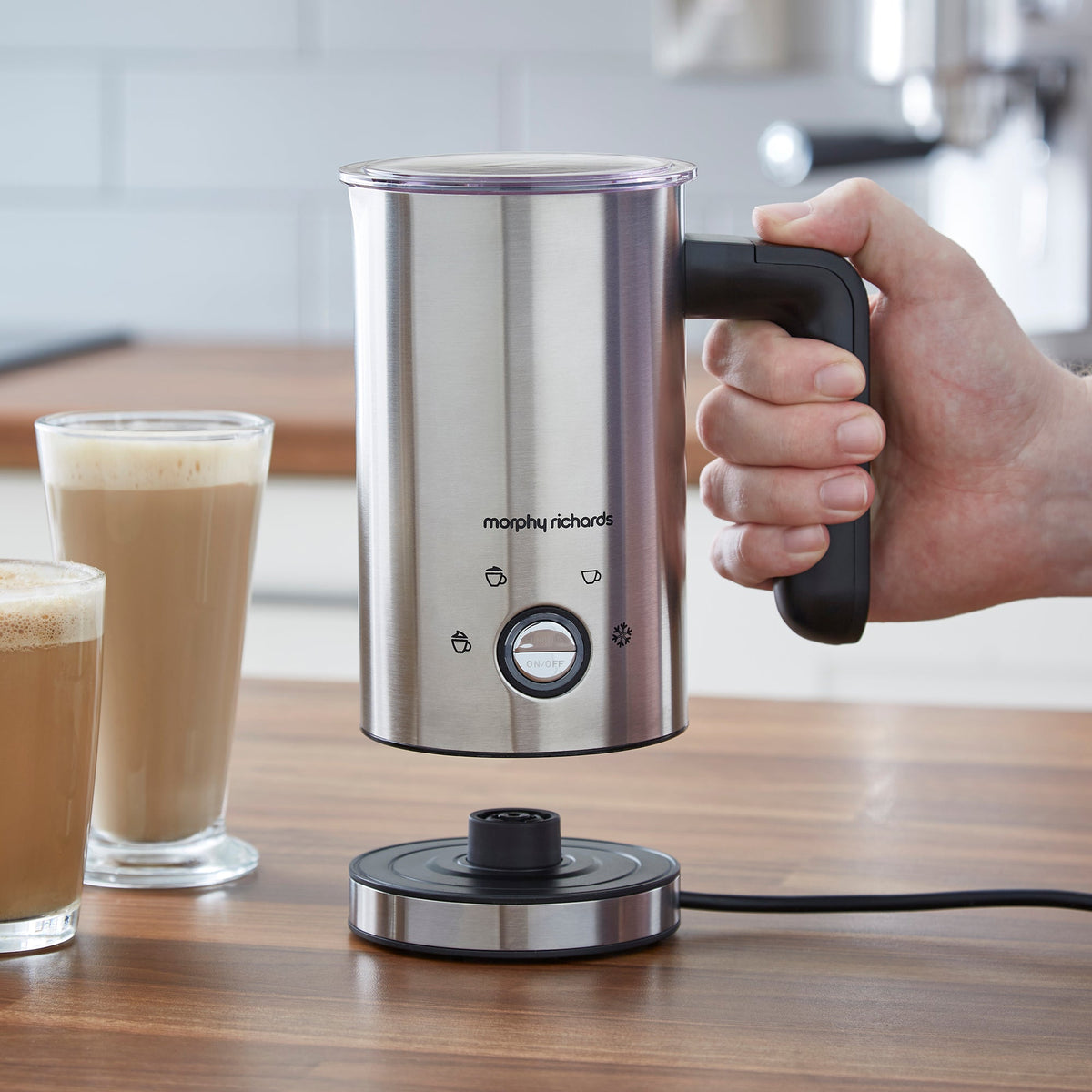 Morphy Richards Brew & Blend Milk Frother Electric Stainless Steel product image