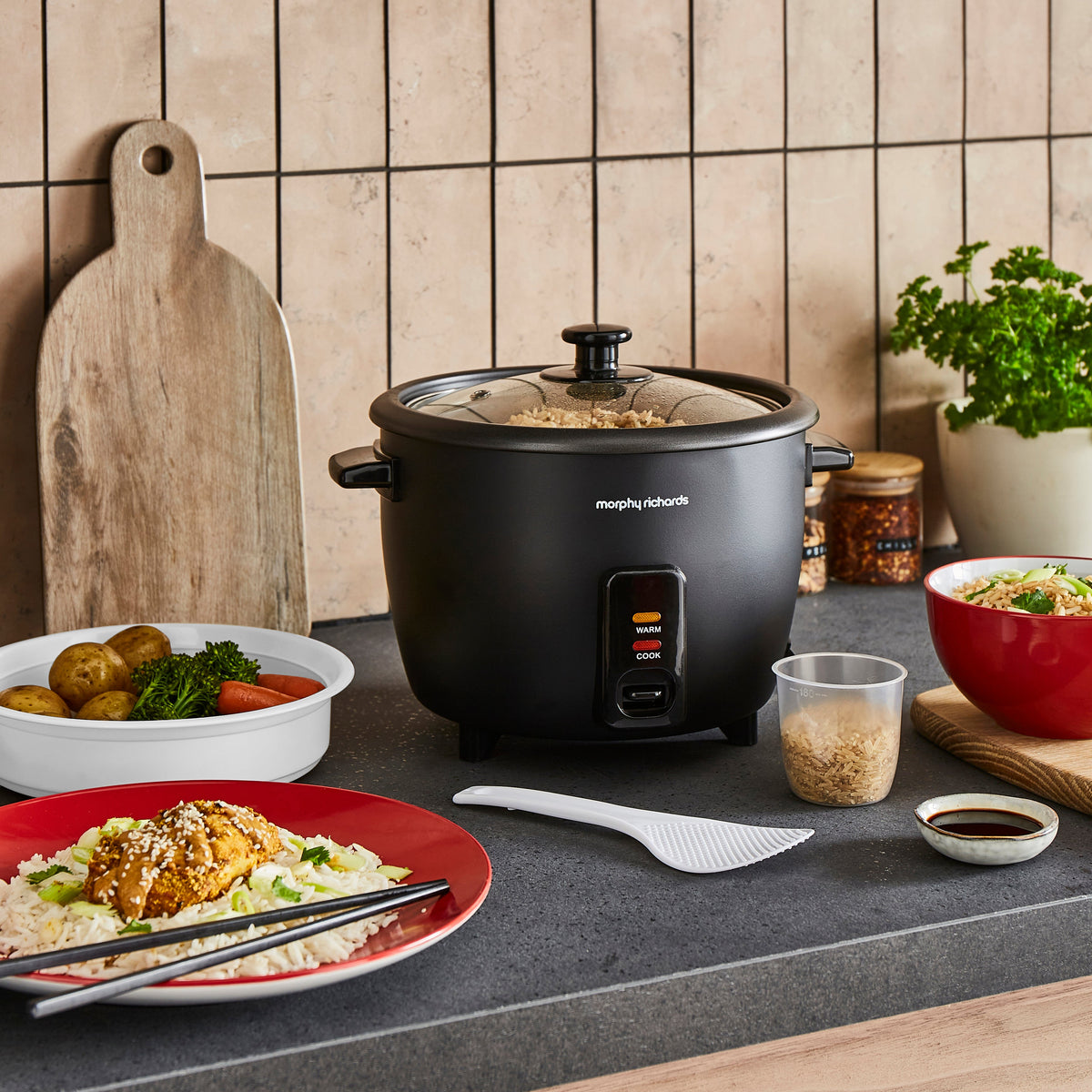 Morphy Richards Rice Cooker 8 Cup White product image