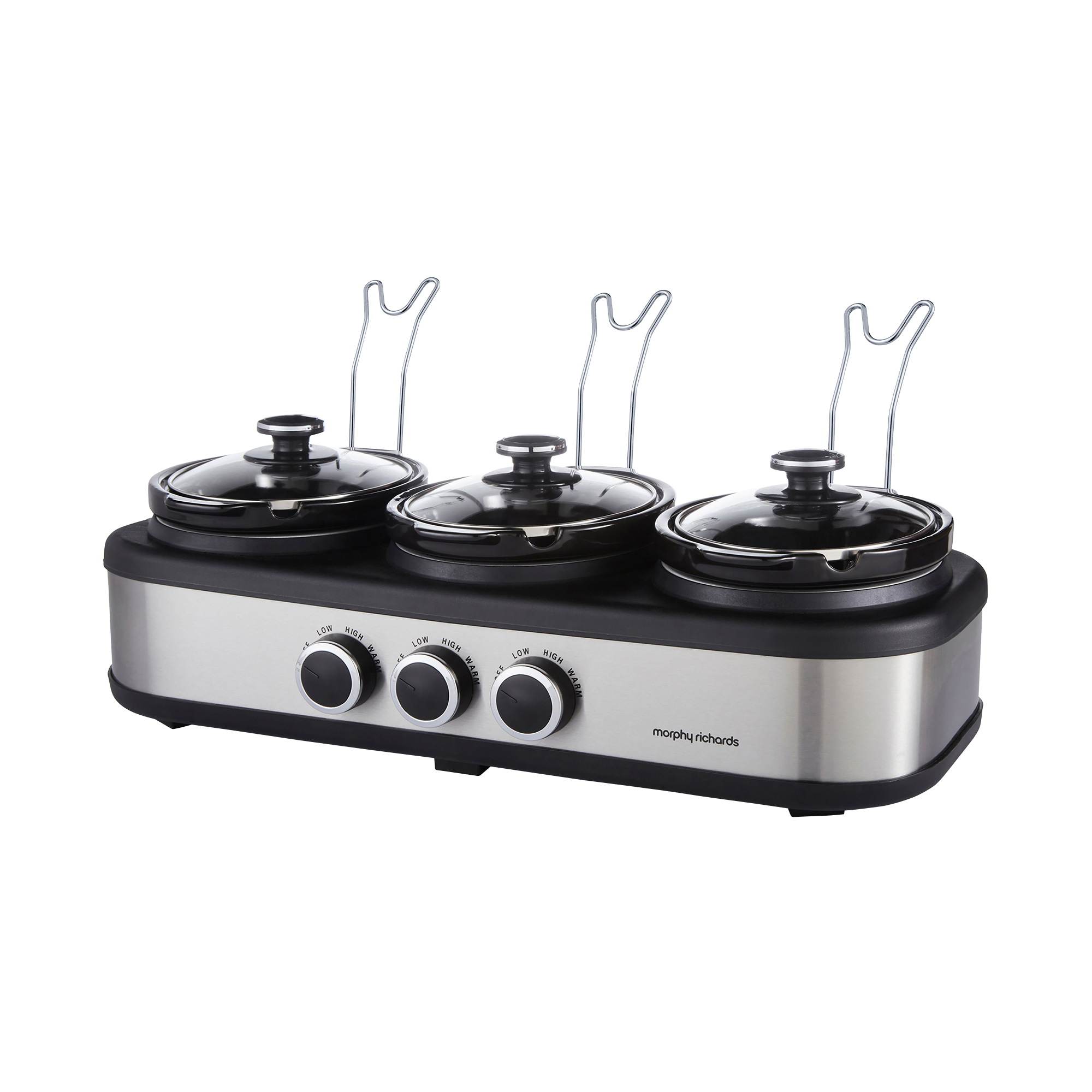 Morphy Richards Slow Cooker TrioServe 3.9L Stainless Steel product image