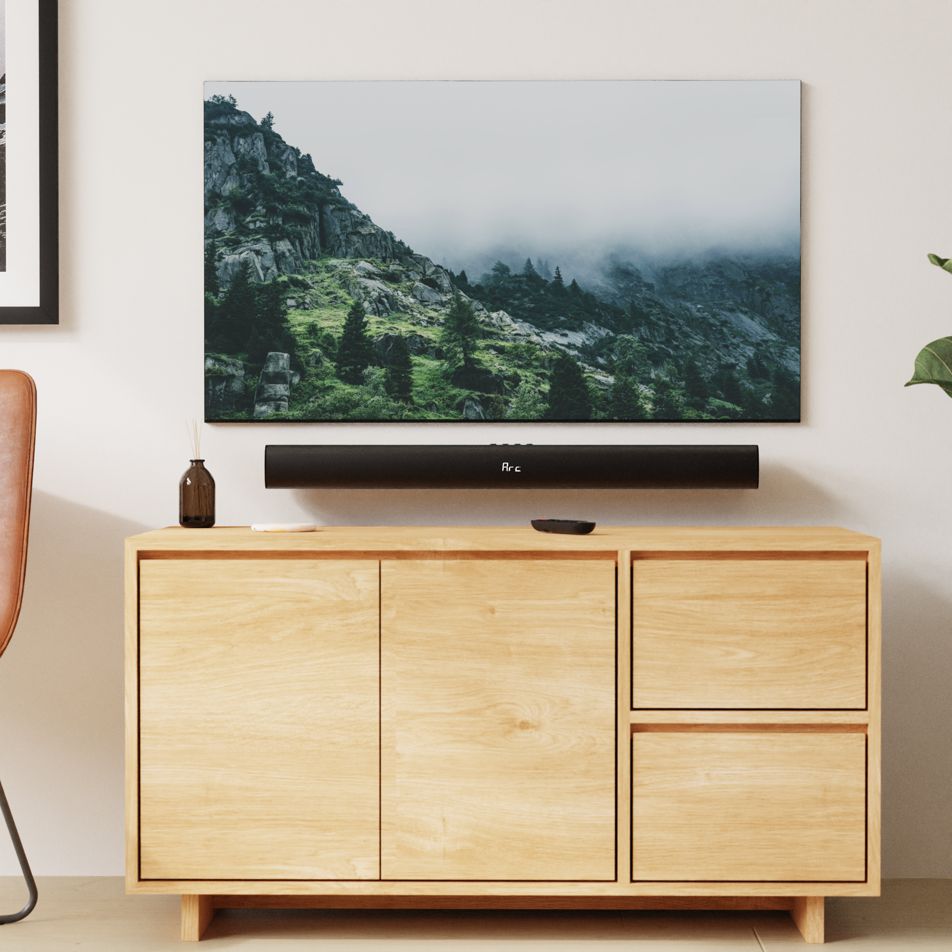 Majority Naga 80 Bluetooth Soundbar, Black - official product image