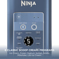 Ninja CREAMi Scoop & Swirl Soft Serve Maker - Navy - 6 classic scoop programmes