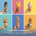 Ninja CREAMi Scoop & Swirl Soft Serve Maker - Navy - 6 soft serve programmes