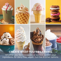 Ninja CREAMi Scoop & Swirl Soft Serve Maker - Navy - create what you're craving