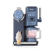Ninja CREAMi Scoop & Swirl Soft Serve Maker - Navy - front view