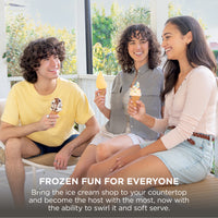 Ninja CREAMi Scoop & Swirl Soft Serve Maker - Mocha - family treats