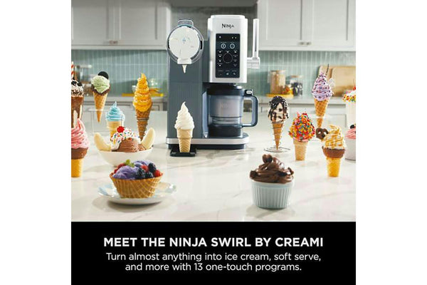 Ninja Swirl by CREAMi 13‑in‑1 Soft Serve & Ice Cream Maker | NC701UK