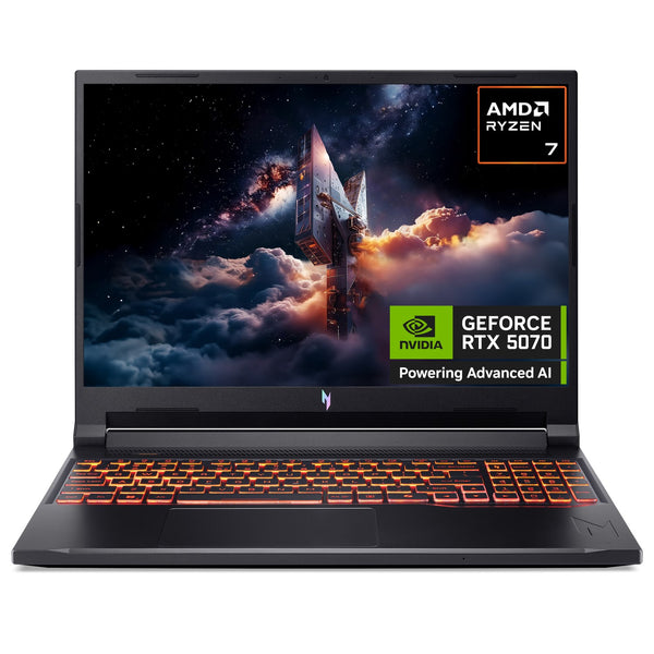 Acer Nitro V 16 AI 16-inch gaming laptop in Obsidian Black