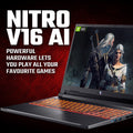 Acer Nitro V 16 AI 16-inch gaming laptop in Obsidian Black